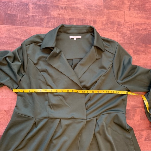 Standard & Practice Utility Shirtdress in Olive - Picture 7 of 8